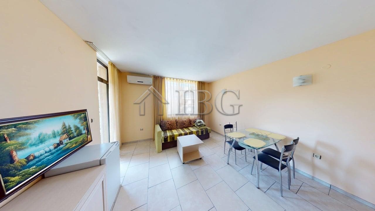 Bright living room in Avalon complex, Sunny Beach, Bulgaria.