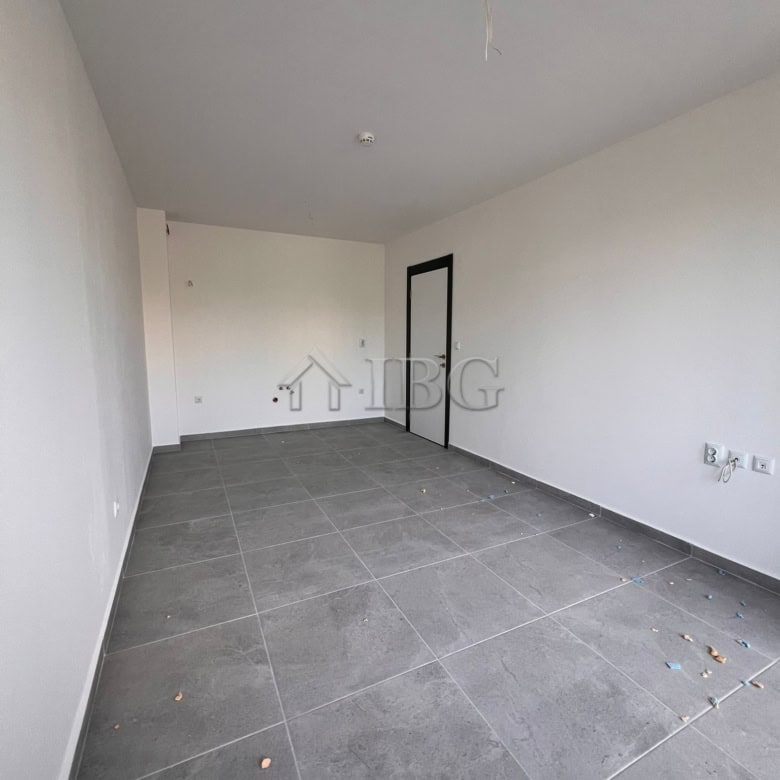 Interior view of a modern one-bedroom apartment in Sveti Vlas, Bulgaria.