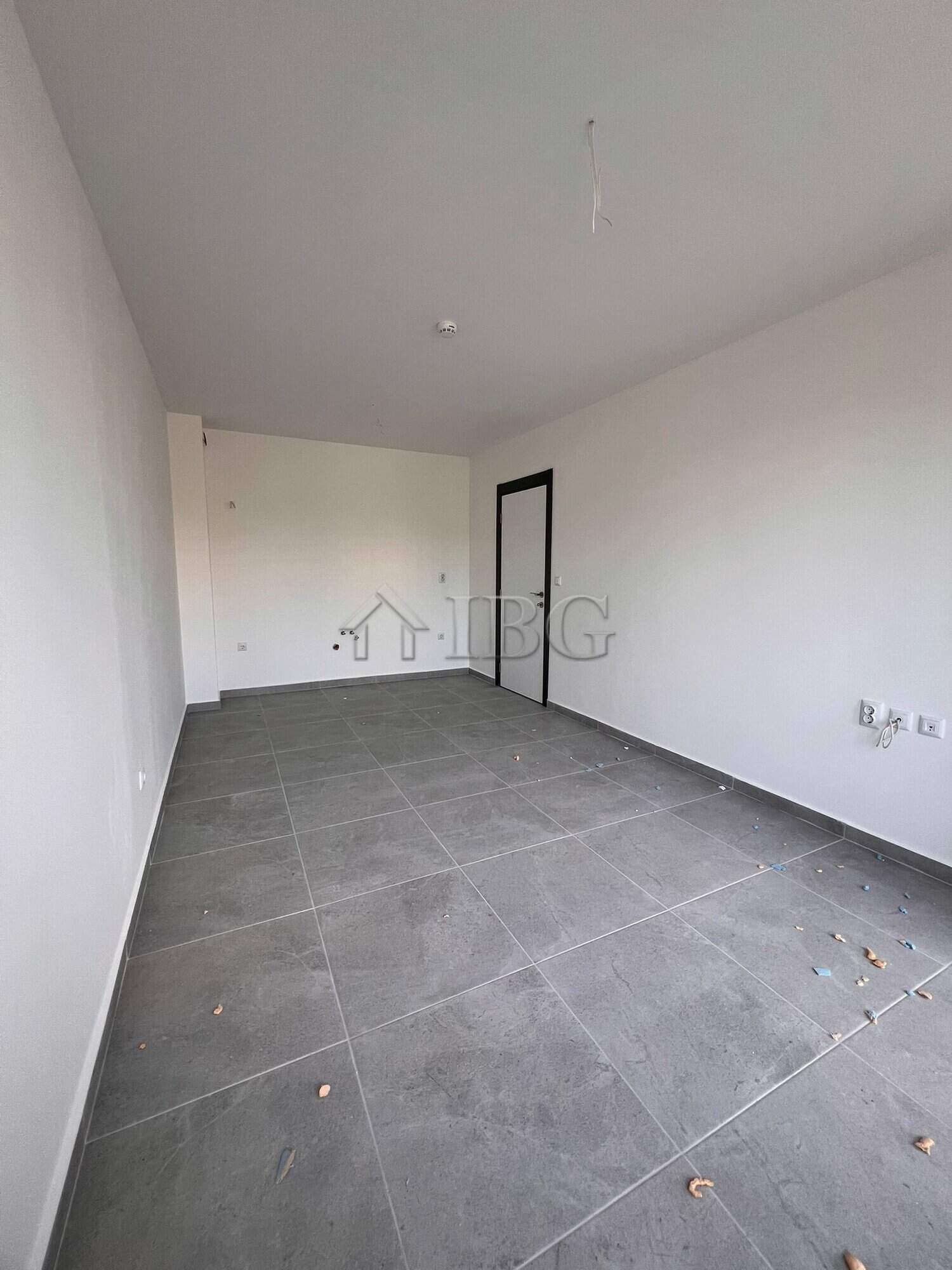 Interior view of a modern one-bedroom apartment in Sveti Vlas, Bulgaria.