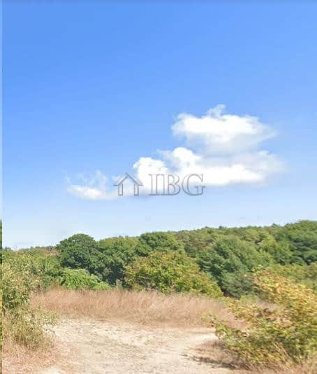 Ahtopol land plot with green trees and open sky, ideal for development or investment.