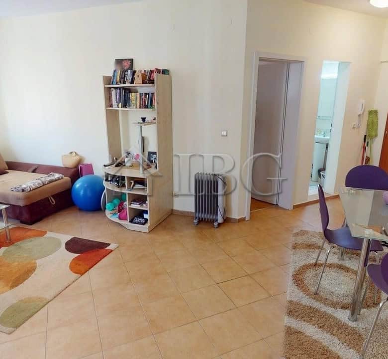Bright living room in a 2-bedroom apartment at Barco Del Sol, Sunny Beach.