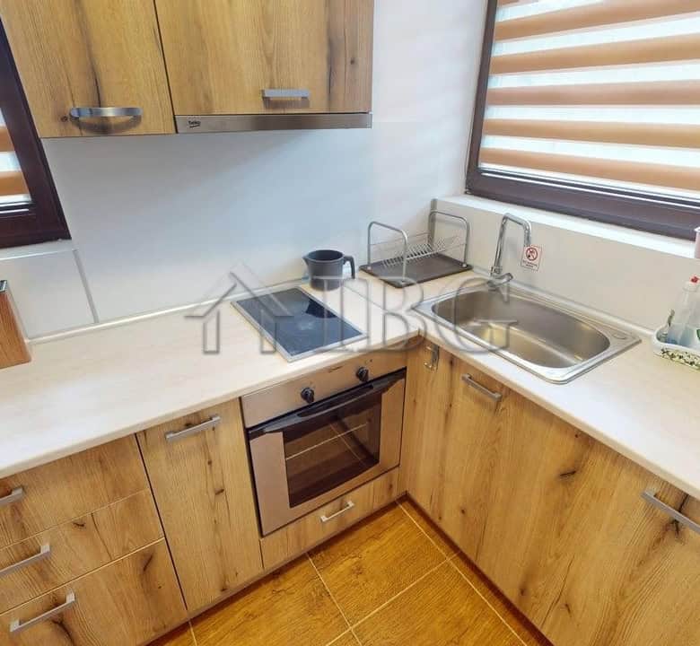 Cozy kitchen in a 2-bedroom maisonette at Bay View Villas, Kosharitsa.