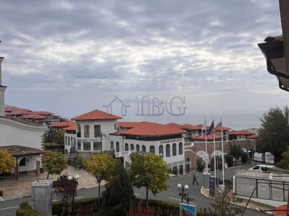 Sea and pool view from a two-bedroom apartment in Kambani 3 Complex, Sveti Vlas.