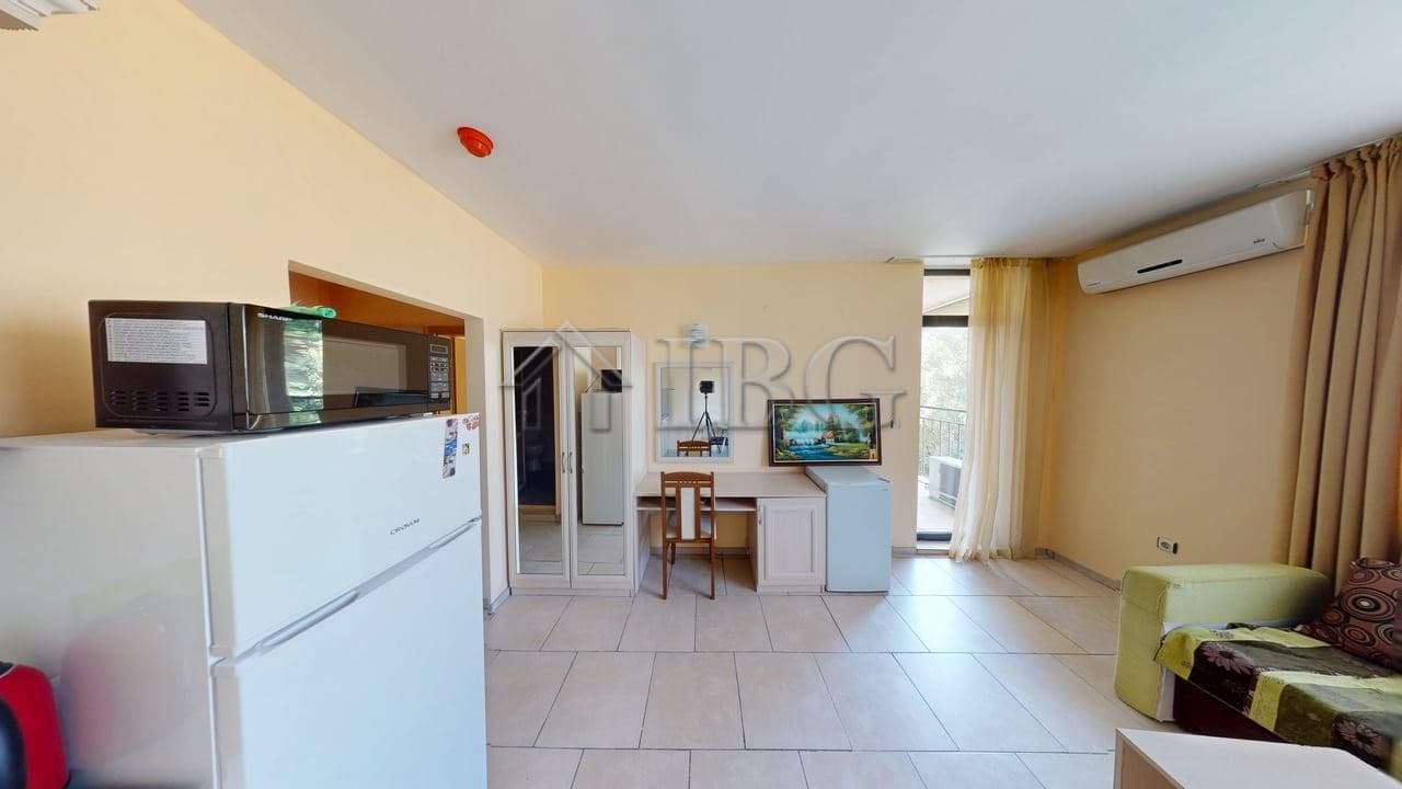 Apartment in Avalon Complex, Sunny Beach with living area and balcony views.