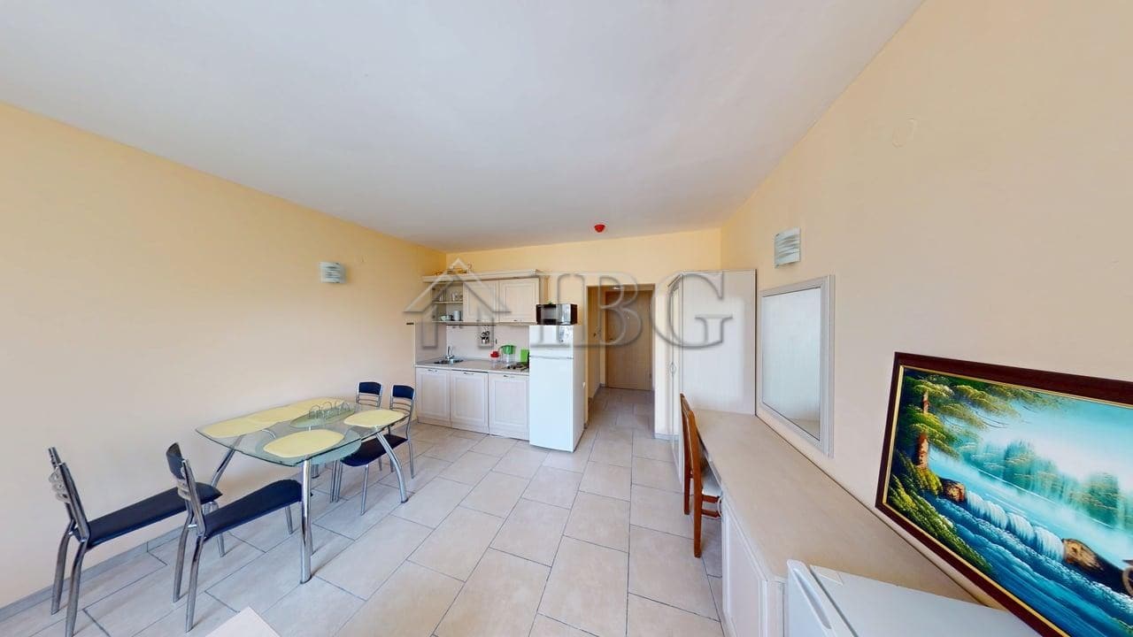 Bright 1-bedroom apartment with open-plan living area in Avalon Complex, Sunny Beach.