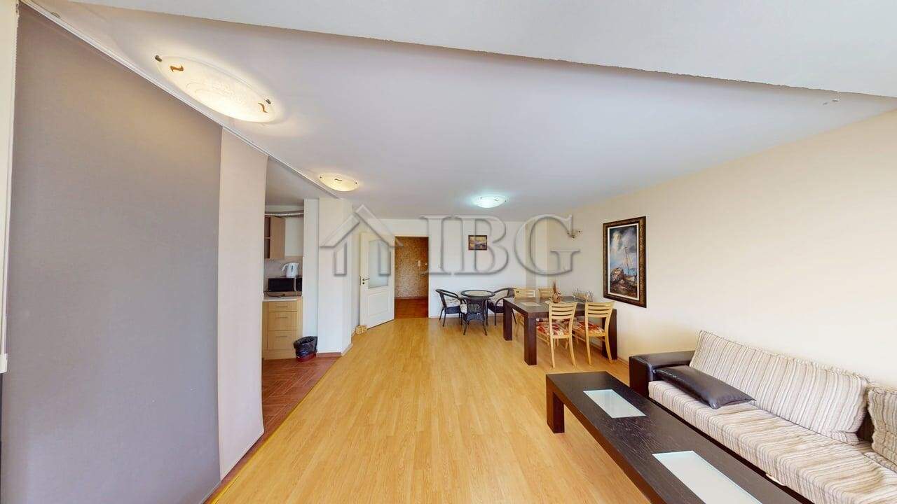 Bright 2-bedroom apartment in Sunny Fort complex, Sunny Beach, Bulgaria. Modern living space with st.