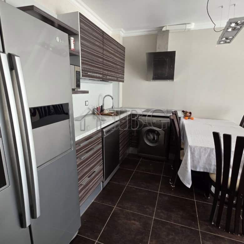 Bright interior of a 1-bedroom apartment with sea views in Sveti Vlas, Bulgaria.