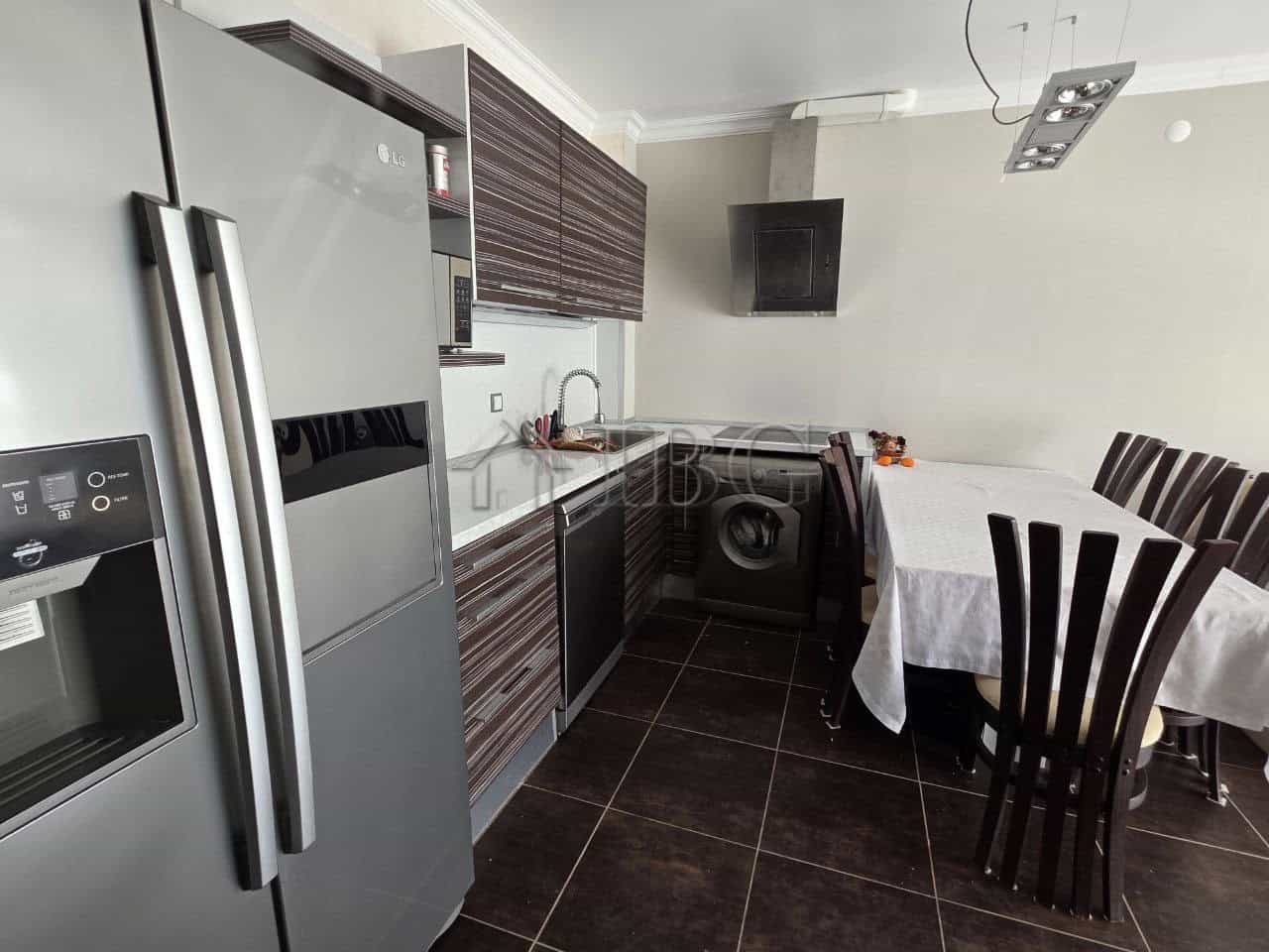 Bright interior of a 1-bedroom apartment with sea views in Sveti Vlas, Bulgaria.