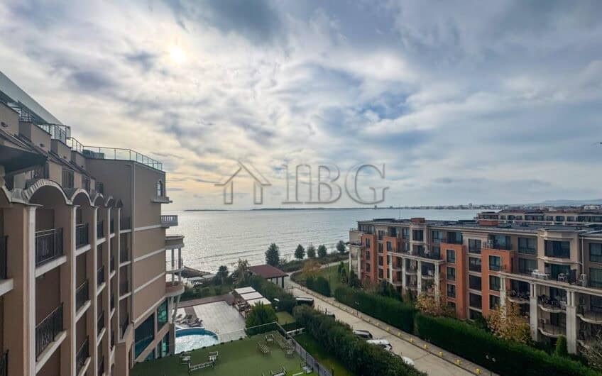 Modern beachfront studio apartment with sea views at Grand Hotel Sveti Vlas, Bulgaria.