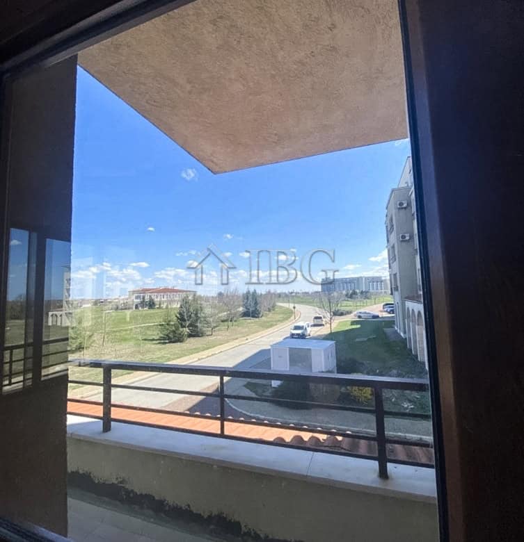 Bright view from a 1-bedroom apartment balcony in Lighthouse Golf & Spa Resort.