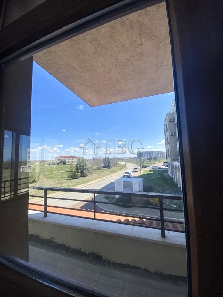 Bright view from a 1-bedroom apartment balcony in Lighthouse Golf & Spa Resort.