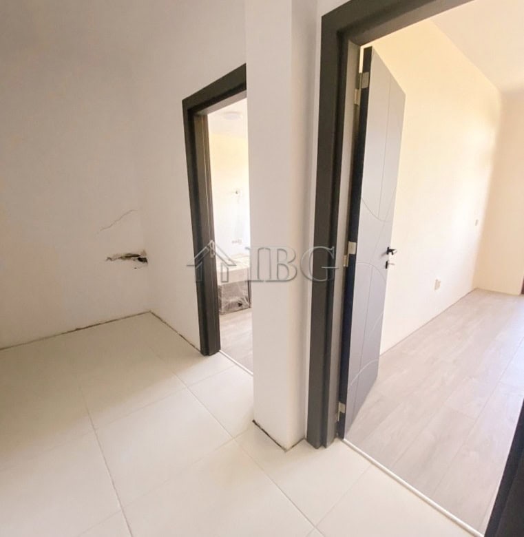 Bright interior of a modern 1-bedroom apartment near Balchik, Bulgaria.