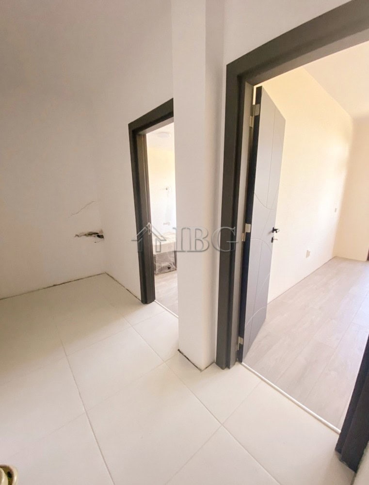 Bright interior of a modern 1-bedroom apartment near Balchik, Bulgaria.