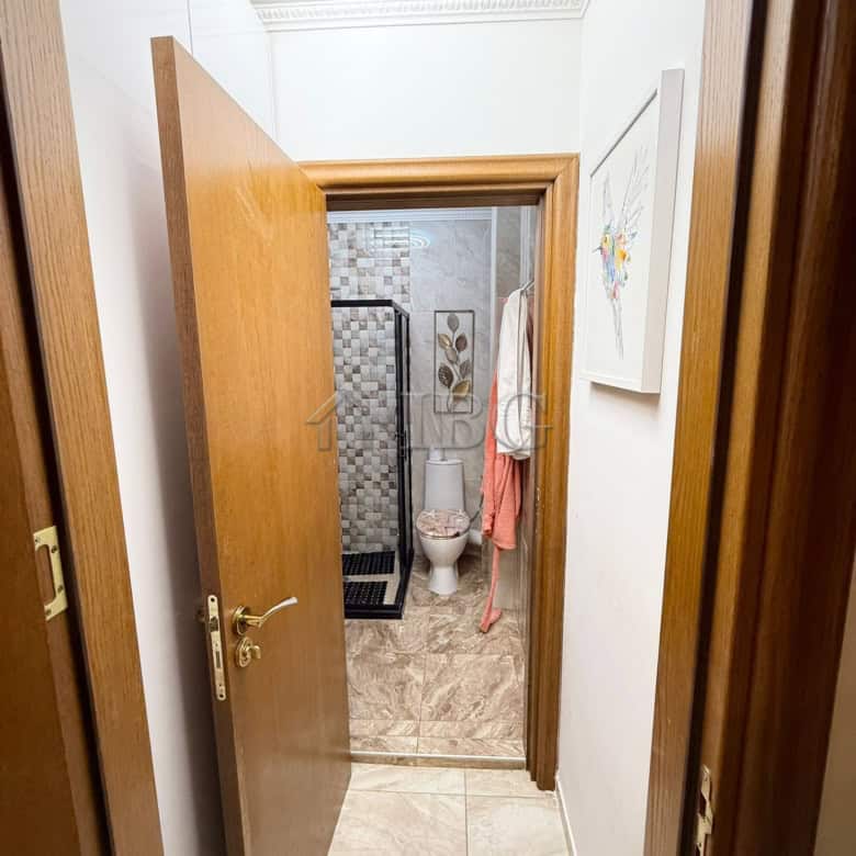 Spacious bathroom in a luxury Porto Paradiso penthouse, Sveti Vlas, featuring modern fixtures and el.