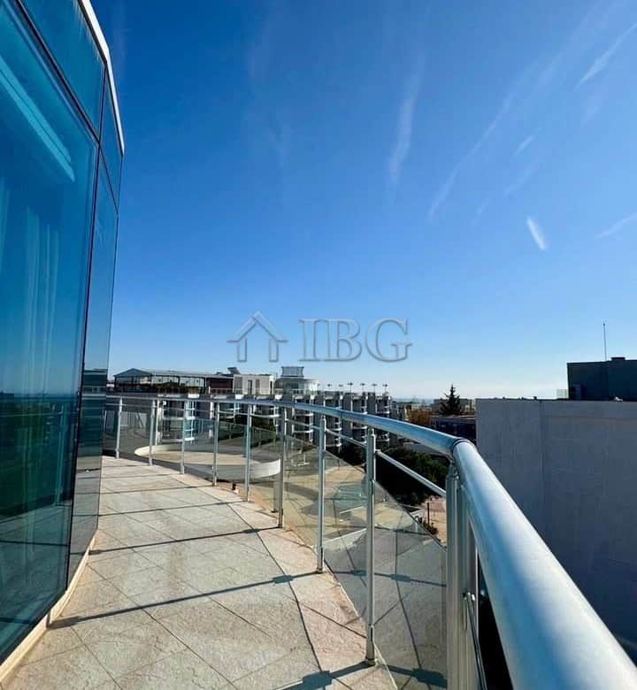 Balcony overlooking the sea and pool at Atlantis Resort & Spa, Sarafovo, Burgas.