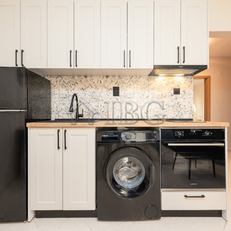 Modern kitchen with appliances in Sunny Beach.