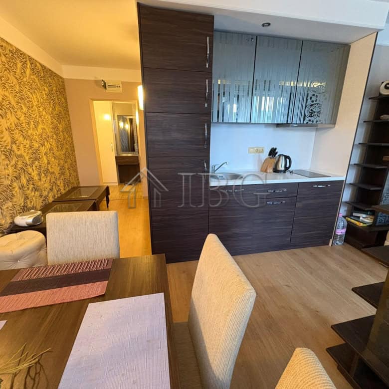 Pool view 2-bedroom apartment in Harmony Palace, Sunny Beach, Bulgaria. Fully furnished with modern.