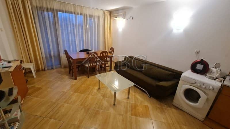 Spacious two-bedroom apartment in Sunny Beach with modern furnishings and sea views.