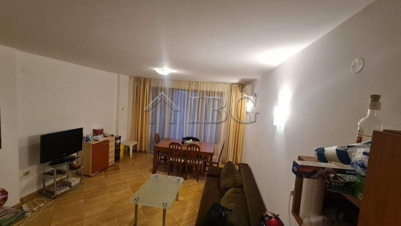 Interior view of a two-bedroom apartment in Sunny Beach with living room and dining area.