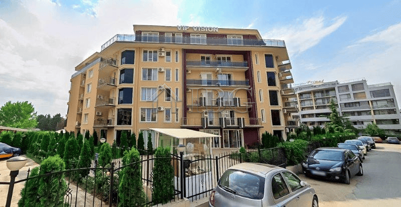 Modern studio apartment for sale at VIP Vision in Sunny Beach, offering comfortable living near the.