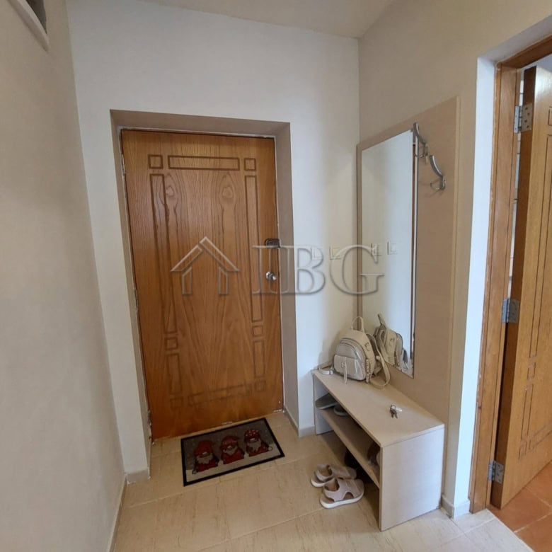 Cozy entrance of a one-bedroom apartment in Sea Grace Complex, Sunny Beach.