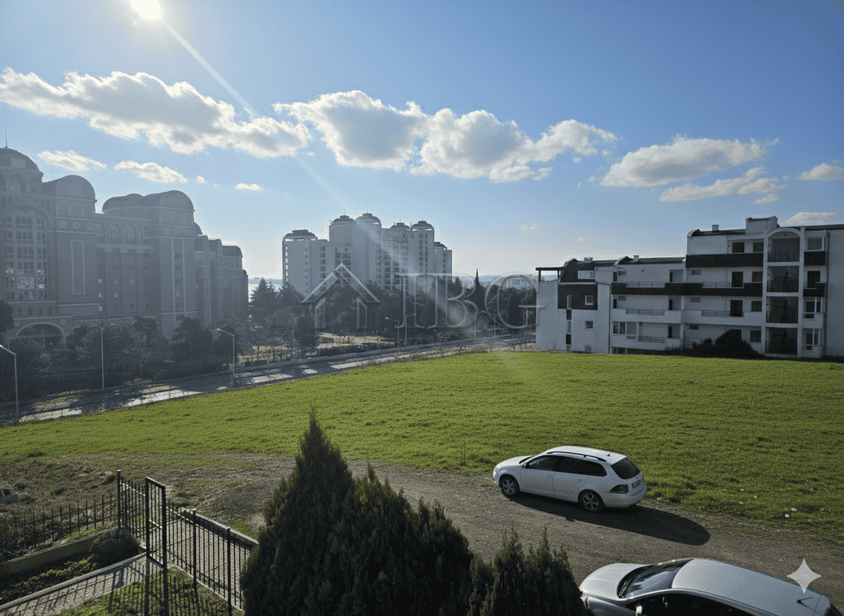 Bright, spacious apartment with scenic views and outdoor space.