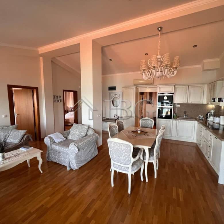 Elegant two-bedroom apartment overlooking the sea in Santa Marina, Sozopol. Modern furnishings and p.