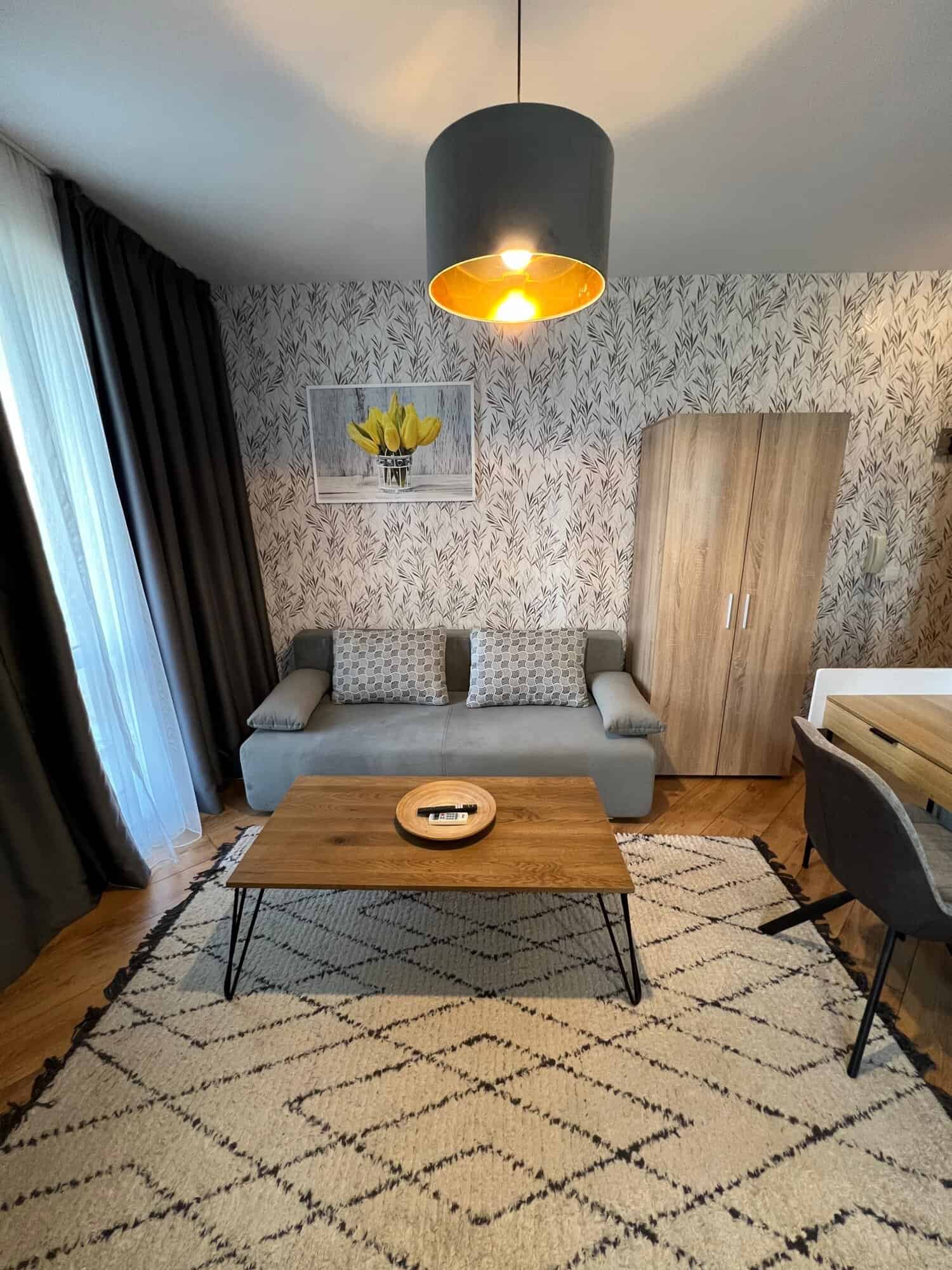 Bright interior of a studio apartment in Ipanema Beach Complex, Saint Vlas, featuring modern decor a.
