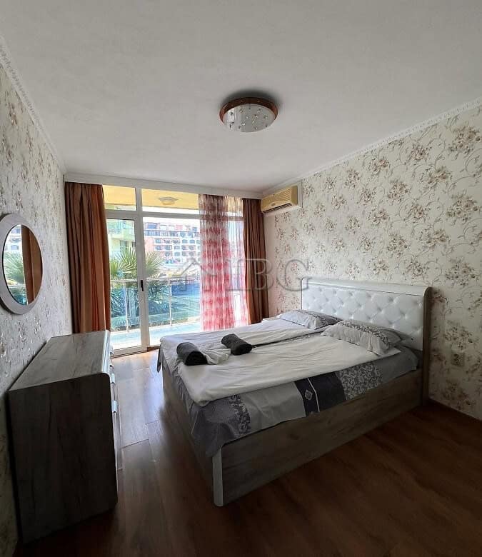Bright 2-bedroom apartment with pool access and partial sea views in Sunny Beach. Perfect for relaxi.