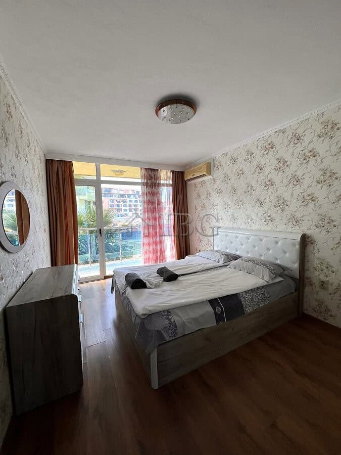 Bright 2-bedroom apartment with pool access and partial sea views in Sunny Beach. Perfect for relaxi.