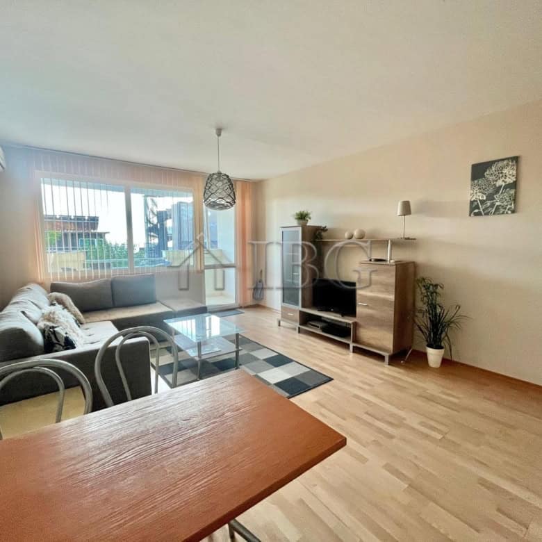 2-Bedroom apartment with partial sea view in Sveti Vlas, Bulgaria. Modern living space with bright i.