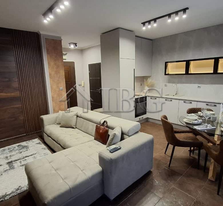 Spacious 2-bedroom apartment with modern interior in Nessebar, Bulgaria.