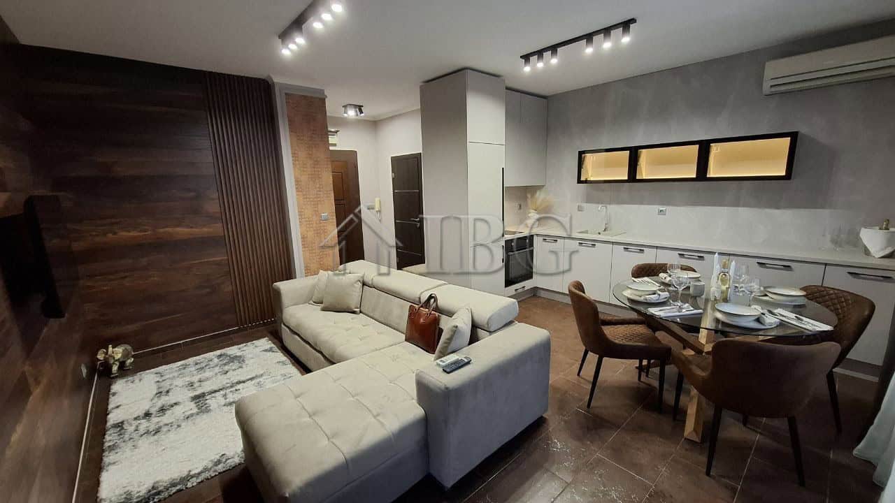 Spacious 2-bedroom apartment with modern interior in Nessebar, Bulgaria.