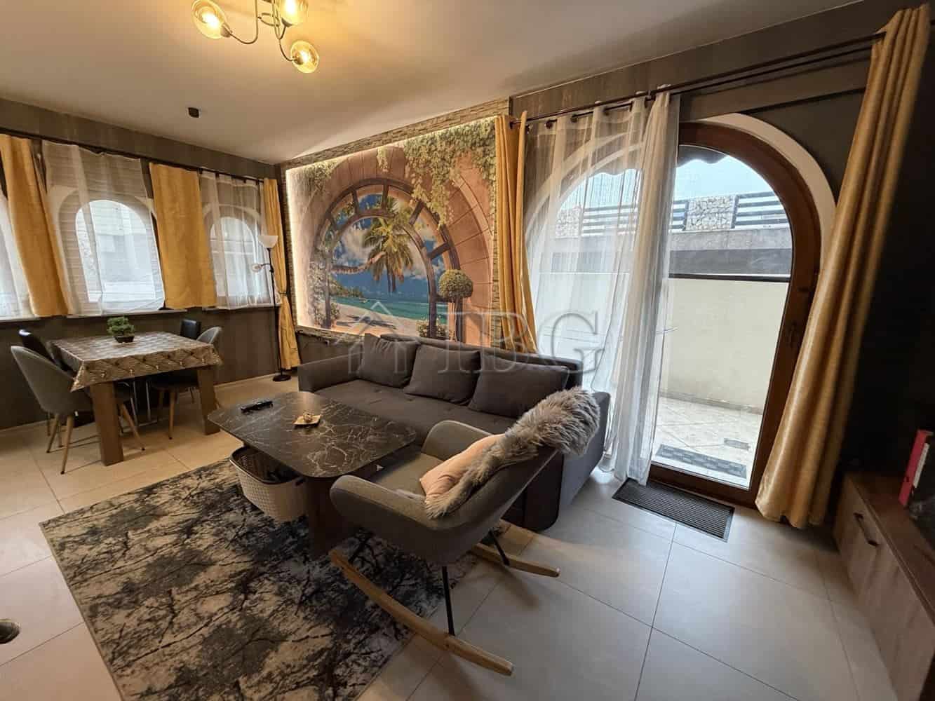Spacious one-bedroom apartment with a large terrace in the new Grand Village complex, Kosharitsa, of.