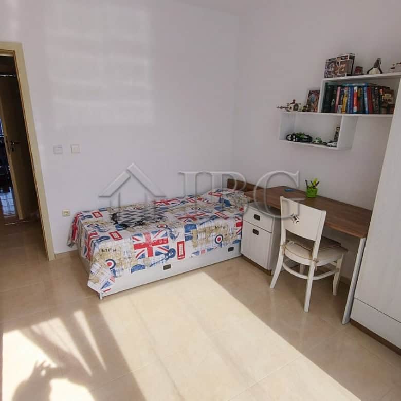 Bright 2-bedroom apartment with sea view, modern furniture, and natural light in Pomorie.