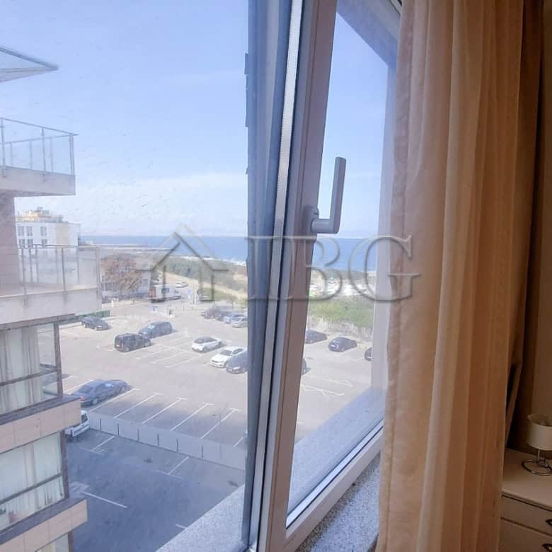 Bright 2-bedroom apartment with sea view, balcony, and modern interior in Pomorie.