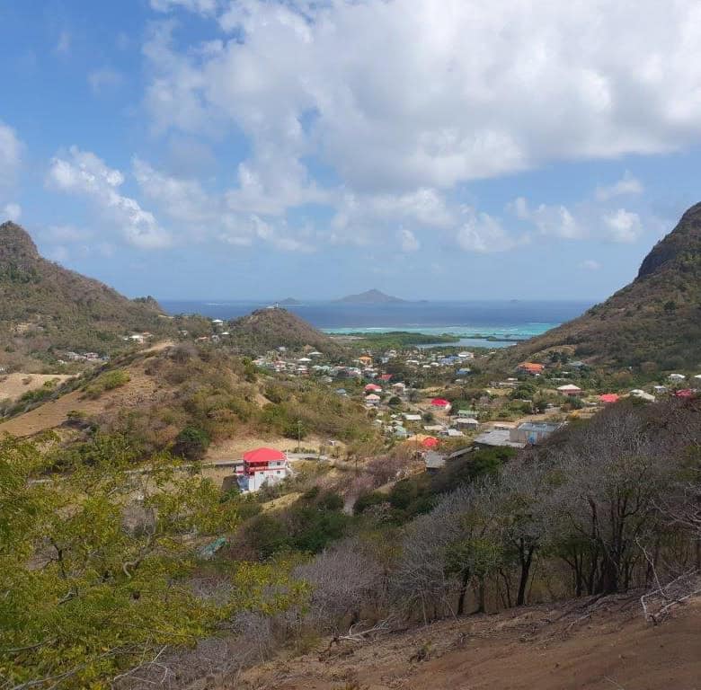 Ocean-view development land on Union Island, St Vincent & the Grenadines. Perfect for building a pri.