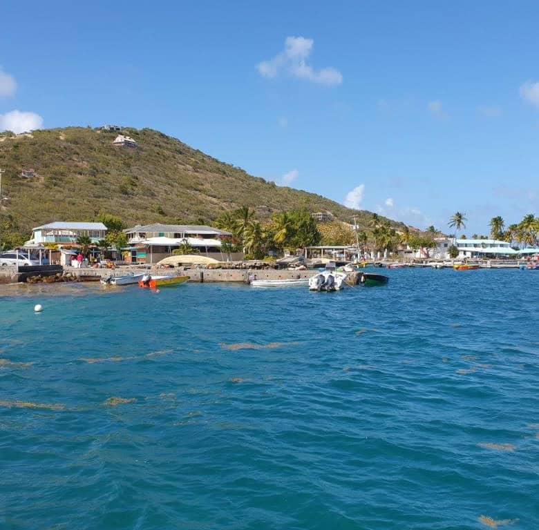Oceanfront development land with mountain views on Union Island, St Vincent & the Grenadines.