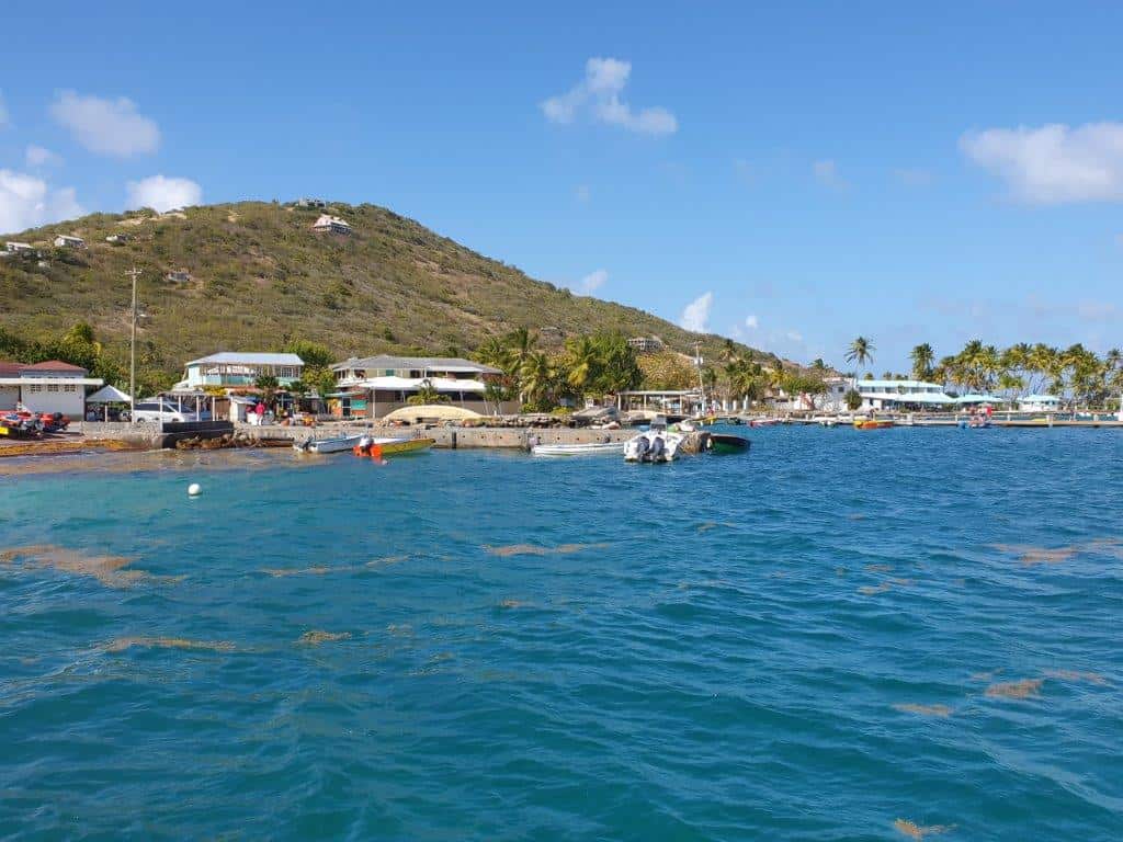 Oceanfront development land with mountain views on Union Island, St Vincent & the Grenadines.