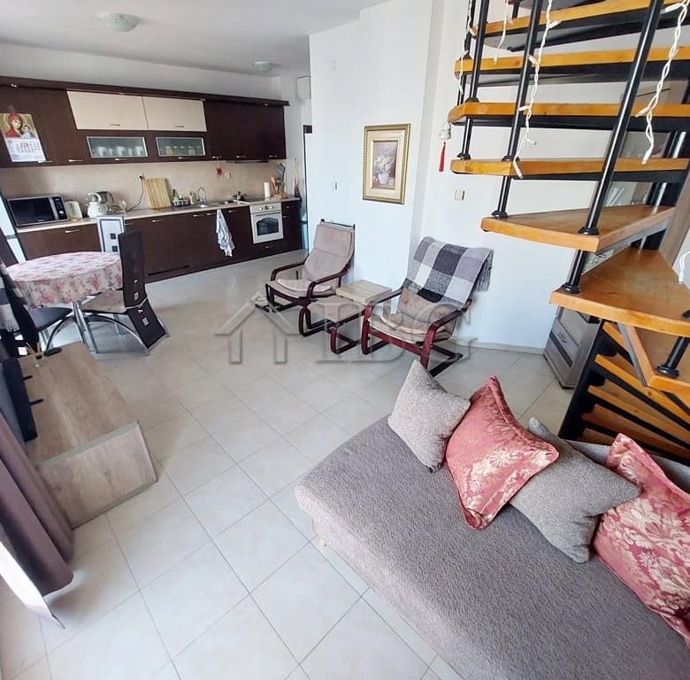Spacious interior of a 3-bedroom maisonette apartment in Sunny Beach's Sunny Day 3 complex.