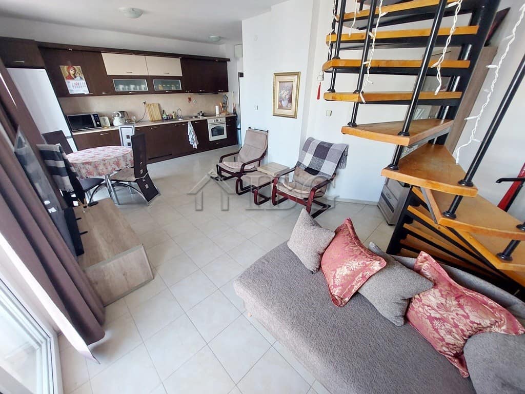 Spacious interior of a 3-bedroom maisonette apartment in Sunny Beach's Sunny Day 3 complex.