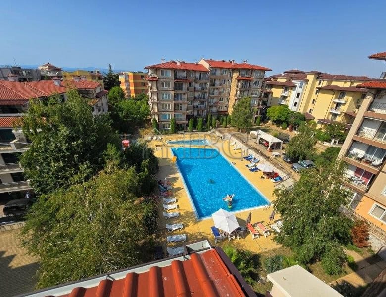 Modern apartment with pool view in Ravda, Bulgaria, near the beach.