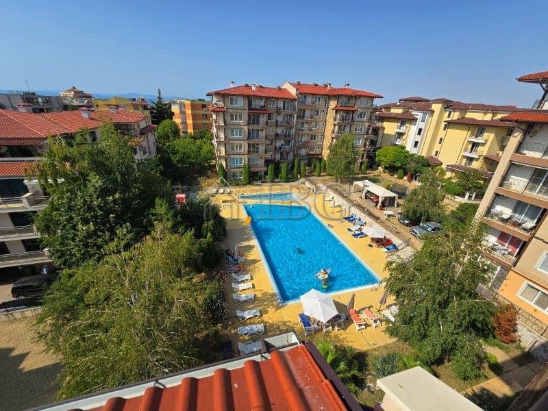 Modern apartment with pool view in Ravda, Bulgaria, near the beach.