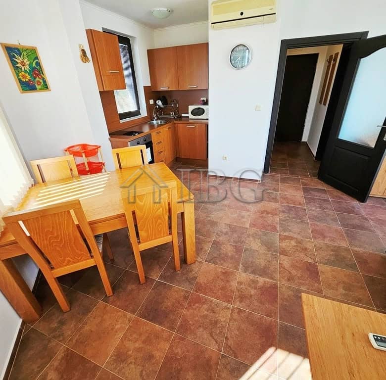 Bright 1-bedroom apartment in Bay View Villas, Sunny Beach, with modern kitchen and inviting living.