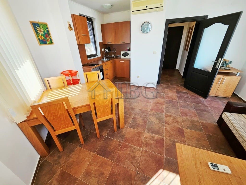 Bright 1-bedroom apartment in Bay View Villas, Sunny Beach, with modern kitchen and inviting living.