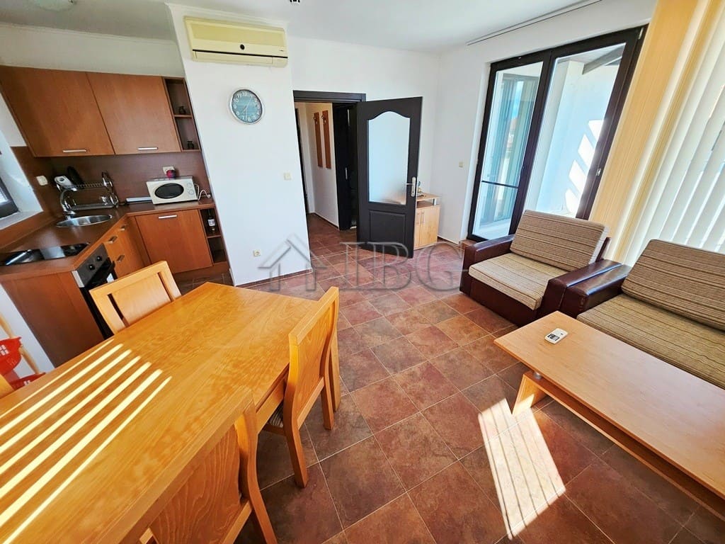 Bright 1-bedroom apartment with modern furnishings in Bay View Villas, Sunny Beach. Perfect for rela.