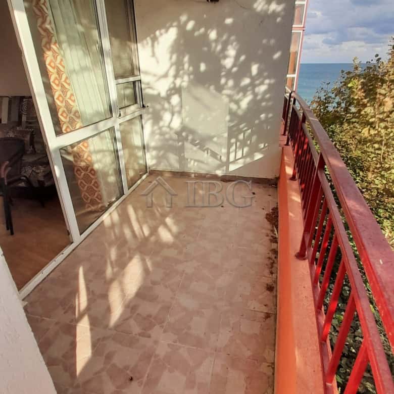 Balcony with sea view and outdoor space at Riviera Fort Beach, Ravda. Perfect for relaxing and enjoy.