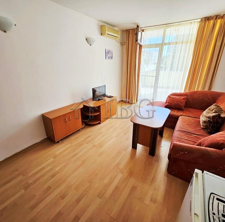 Apartment with pool view in Blue Summer Complex, Sunny Beach.