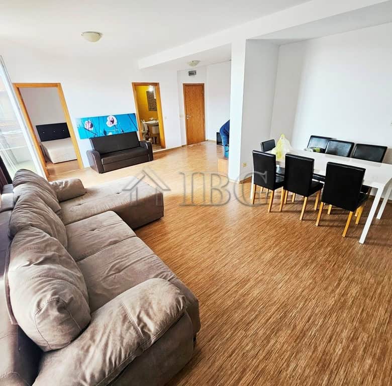 Spacious living room with big terrace, bright decor, and comfortable seating in Sunny View Central,.