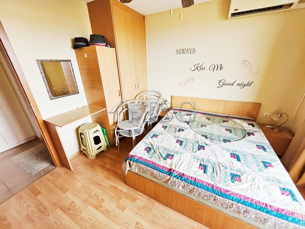 Bright 2-bedroom apartment at Sunny Beach with cozy decor and modern amenities.